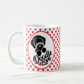 Doodle Dog Liebe Kaffeetasse (Links)
