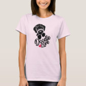 Doodle Dog Liebe T-Shirt (Vorderseite)