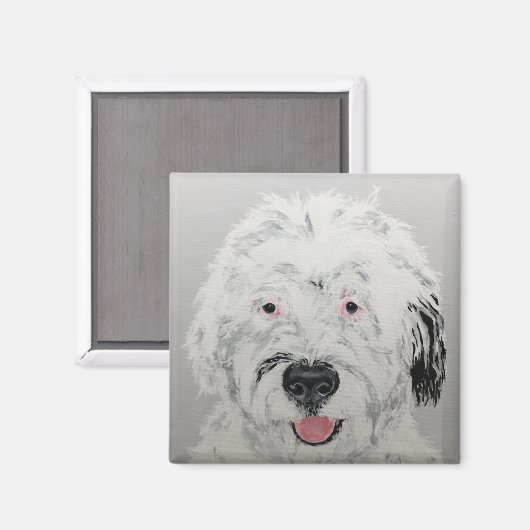 Doodle Dog Magnet (Vorderseite/Rückseite)