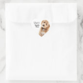 Doodle Dog Mama Herz-Aufkleber (Tasche)