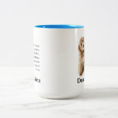 Doodle Dog Mama Zweifarbige Tasse (Mittel)
