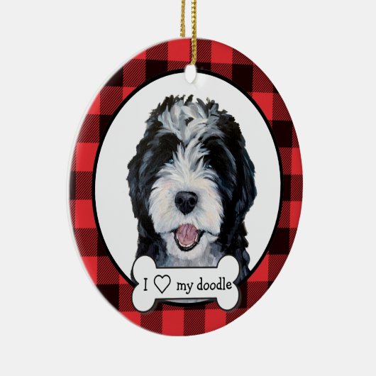 Doodle Dog Ornament (Rechts)