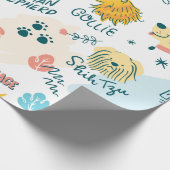 Doodle Dog Rassen Geschenkpapier (Ecke)