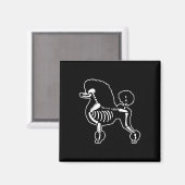Doodle Dog Skeleton Halloween Doodle Hunde Lover O Magnet (Vorderseite/Rückseite)