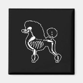 Doodle Dog Skeleton Halloween Doodle Hunde Lover O Magnet (Vorne)