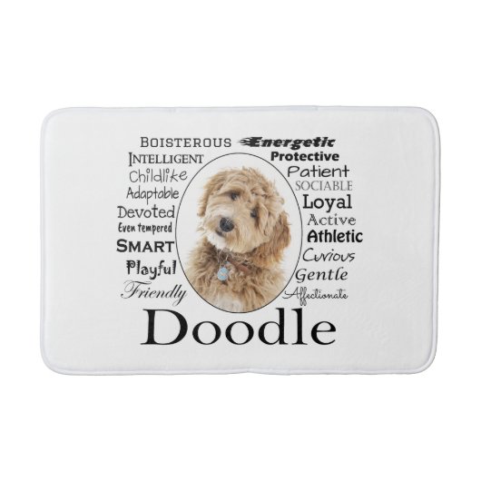 Doodle Dog Tracks Badematte (Vorderseite)