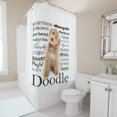 Doodle Dog Tracks Duschvorhang (Beispiel)