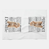 Doodle Dog Tracks Geschirrtuch (Horizontal)