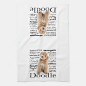 Doodle Dog Tracks Geschirrtuch (Vertikal)