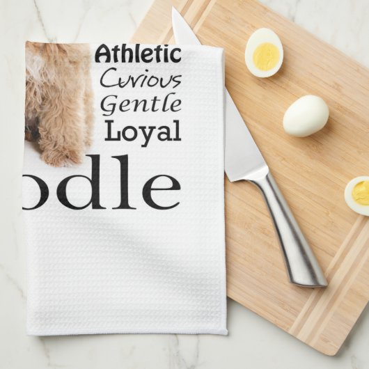 Doodle Dog Tracks Geschirrtuch (Viertel Falte)