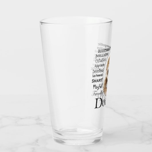 Doodle Dog Tracks Glas (Rechts)