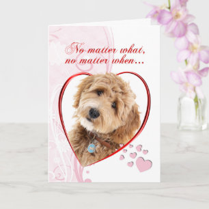 Doodle Dog Valentine Karte