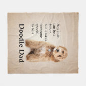 Doodle Dog Vater Fleecedecke (Vorderseite (Horizontal))