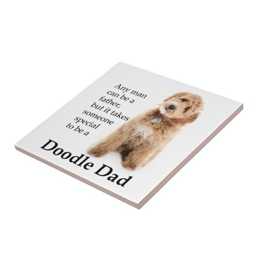 Doodle Dog Vater Fliese (Seite)