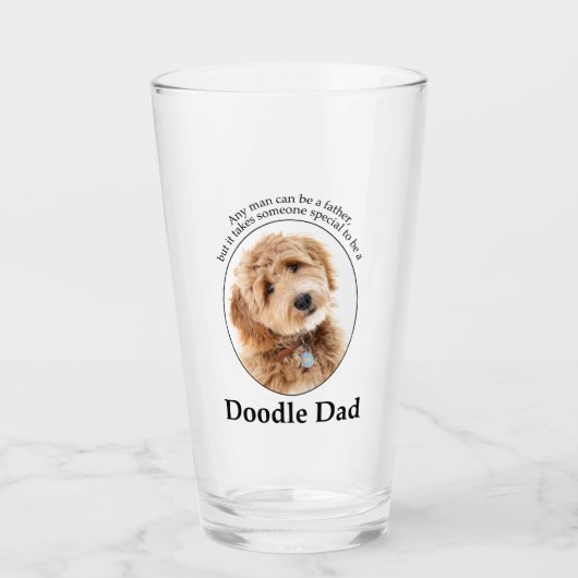 Doodle Dog Vater Glas (Vorderseite)