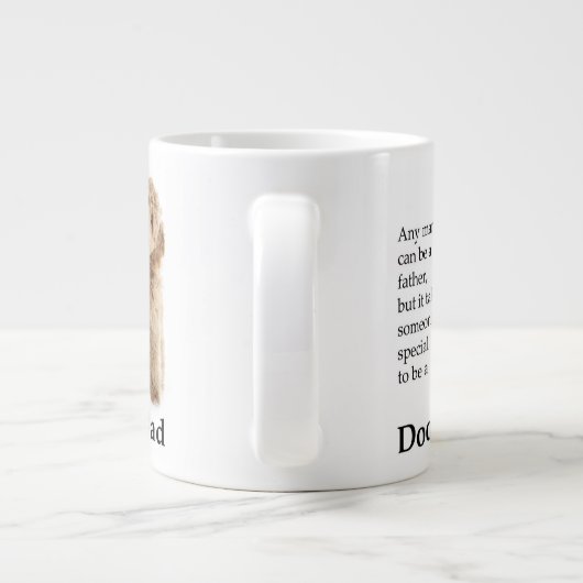 Doodle Dog Vater Jumbo-Tasse (Rückseite)