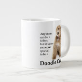 Doodle Dog Vater Jumbo-Tasse (Vorderseite Rechts)