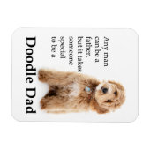 Doodle Dog Vater Magnet (Horizontal)