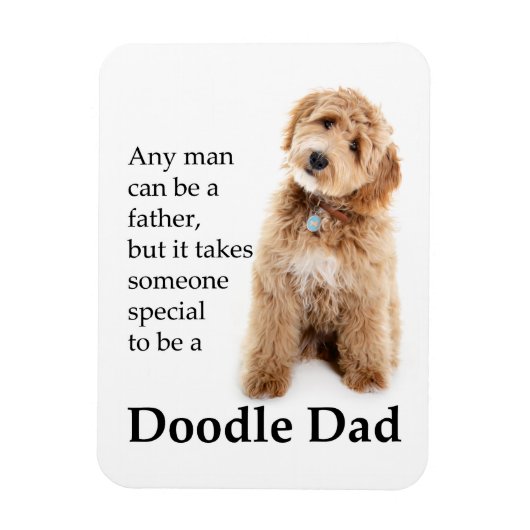 Doodle Dog Vater Magnet (Vertikal)