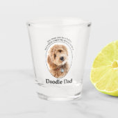 Doodle Dog Vater Schnapsglas (Vorderseite)