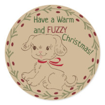 Doodle Dog Warm und Fuzzy Weihnachten