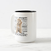 Doodle Dog Zweifarbige Tasse (Vorderseite Links)