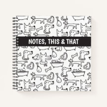 Doodle Dogs Spiral Notebook