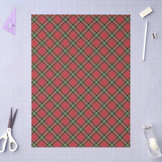 Doodle Doodle Holiday Weihnachten Kariert Seidenpapier (Basteln)