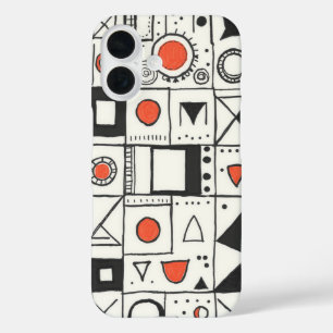 Doodle Dreams: Ein Whimsikum Abstrakt iPhone 16 Hülle