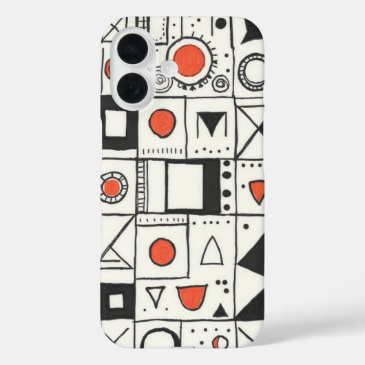 Doodle Dreams: Ein Whimsikum Abstrakt Case-Mate iPhone Hülle (Rückseite)