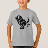 Doodle Duty Der Kackend Junge T-Shirt (Vorderseite)