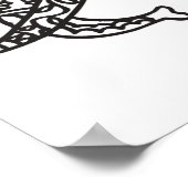 Doodle Elephant 2 Poster (Ecke)