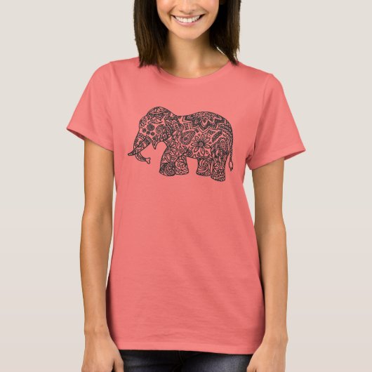 Doodle Elephant T-Shirt (Vorderseite)