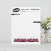 Doodle Erdbeeren Fruchtbackrezeptorat (Stehend Vorderseite)