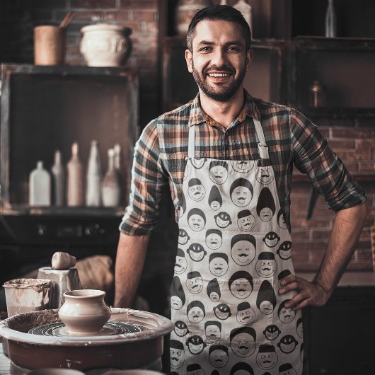 Doodle Faces Schürze