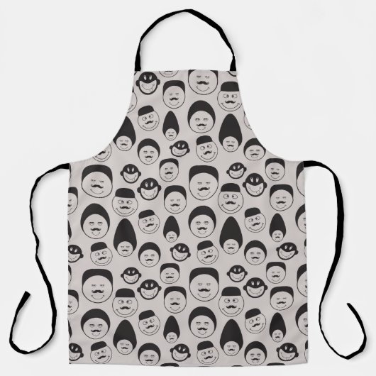 Doodle Faces Schürze (Vorderseite)