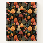 Doodle Fall Forest Pattern | Benutzerdefiniertes N Notizblock (Rückseite)