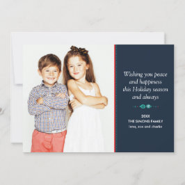 Doodle Festive Scandinavian Folk Art Holiday Foto Karte