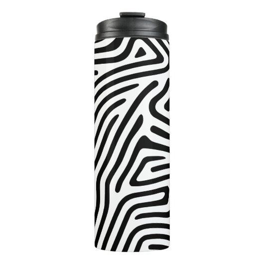 Doodle Fingerprint Thermosbecher (Vorderseite)