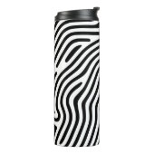 Doodle Fingerprint Thermosbecher (Nach links gedreht)