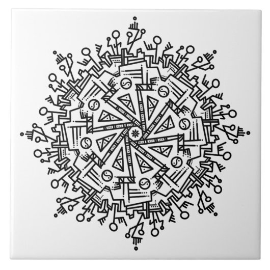 Doodle Fliese (Vorderseite)