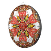 Doodle floral Art Print Dartscheibe (Vorderseite rechts)