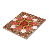 Doodle floral Art Print Fliese (Seite)