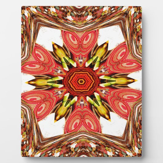 Doodle floral Art Print Fotoplatte (Vorderseite)