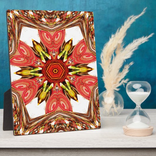 Doodle floral Art Print Fotoplatte (Seite)