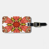 Doodle floral Art Print Gepäckanhänger (Vorderseite horizontal)