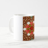 Doodle floral Art Print Kaffeetasse (Vorderseite Links)