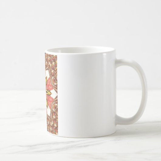 Doodle floral Art Print Kaffeetasse (Rechts)
