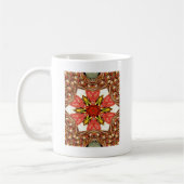 Doodle floral Art Print Kaffeetasse (Links)