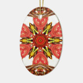 Doodle floral Art Print Keramikornament (Links)